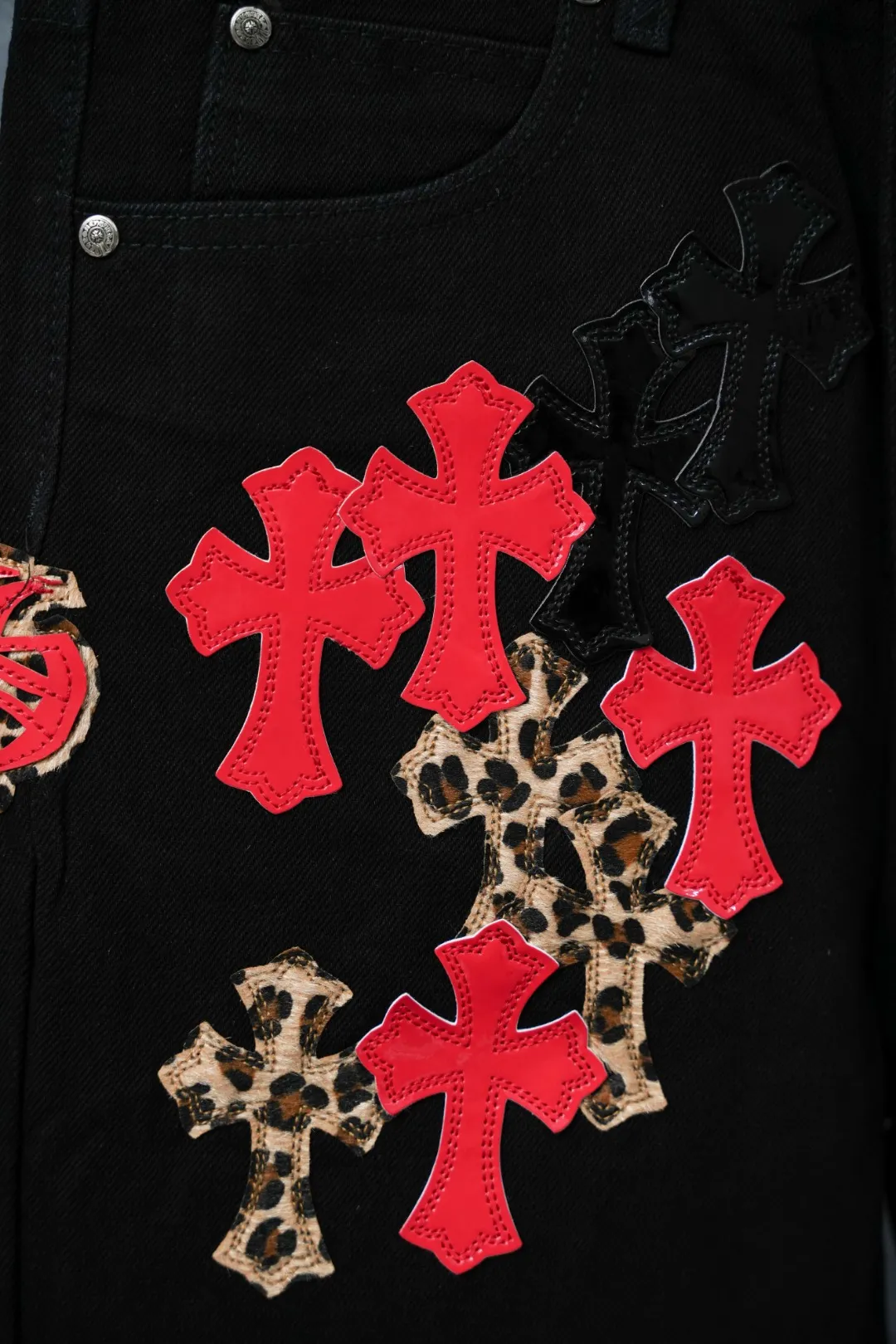 ：S 020 & Chrome Hearts Same Style ：Black Size：28 30 32 34 （S-XL)